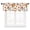 Orange, variant on HonorHut Floral Kitchen Short Curtains Valance Watercolor Butterfly Plant Leaves Curtain Light Filtering Decor for Kitchen Living Room Yellow