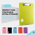 thumbnail image 5 of Enday Clipboard with Storage Case Heavy Duty Clipboards School Supplies, Green 6 Pack, 5 of 7