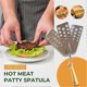 thumbnail image 2 of Burger Meat Turner Spatula, Meat Patty Spatula, Stainless Steel Flipper Spatula for BBQ Grilling & Cooking, 2 of 5