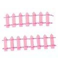 thumbnail image 4 of WEAVILUX Mini Fence Pink Wood 10Pcs Diy Decor For Miniature Garden Bonsai Decoration Mini Fence For Garden, 4 of 6
