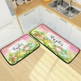 thumbnail image 7 of SKYSONIC Easter Beautiful Eggs and Flowers Kitchen Rugs Door Mat 2PCS,Carpet Front Entrance Non-Slip Relieve Fatigue Washable Floor Mat for Kitchen Bedroom Porch, 7 of 7