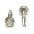 thumbnail image 3 of Bolt Dropper #6 x 1/2 (100 pcs) Stainless Self-Drilling Screws, 410 Stainless Steel TEK Screws with Hex Washer Head and No. 2 Point, 3 of 7