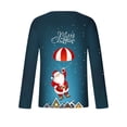 thumbnail image 4 of WXLWZYWL Christmas Long Sleeve T-Shirts for Men Funny Xmas Holiday Printed Tops, Vacation Christmas Shirt Crewneck Tees, 4 of 5