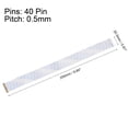 thumbnail image 2 of Unique Bargains FFC Cable 0.5mm Pitch 40 Pin 250mm Flat Ribbon Cable for LCD Screen B Type 2 Pack, 2 of 6