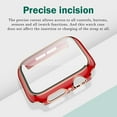 thumbnail image 4 of Étui Rigide avec Protecteur d'Écran en Verre Trempé Compatible avec Apple Watch Series 6 SE Series 5 Series 4 44mm, Rouge, 4 of 5