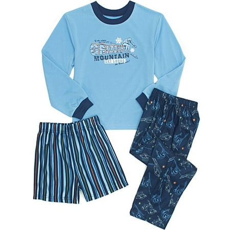 Boy's Ski Three-Piece Pajama Set