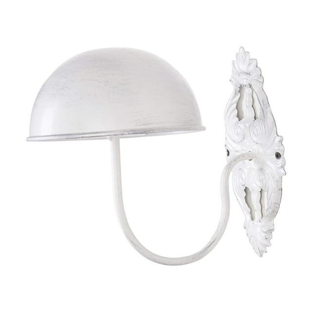 Perchero de metal para sombreros, organizador de gorras de pared, colgador de pelucas para pasillo Blanco