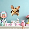 thumbnail image 5 of Cracked-Wall Stickers, Decals, and Vinyl Decor,Bunny Sticker Realistic Visual Easter Rabbits Decoration For Instant Spring Funny, 5 of 7