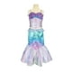 Disney Little Mermaid Ariel Two Piece Mermaid Deluxe Multicolored Fashion Dress Inspired by the Movie - image 1 of 8