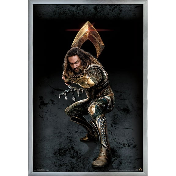 DC Comics Movie - Justice League - Aquaman Wall Poster, 22.375" x 34", Framed