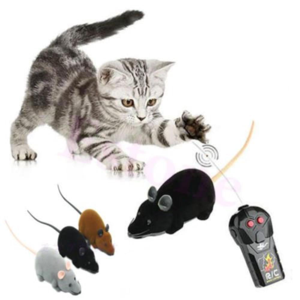 2 Wireless Remote Control Rat Cute Mouse For Cat Dog Pet Toy Funny Novelty Gift 