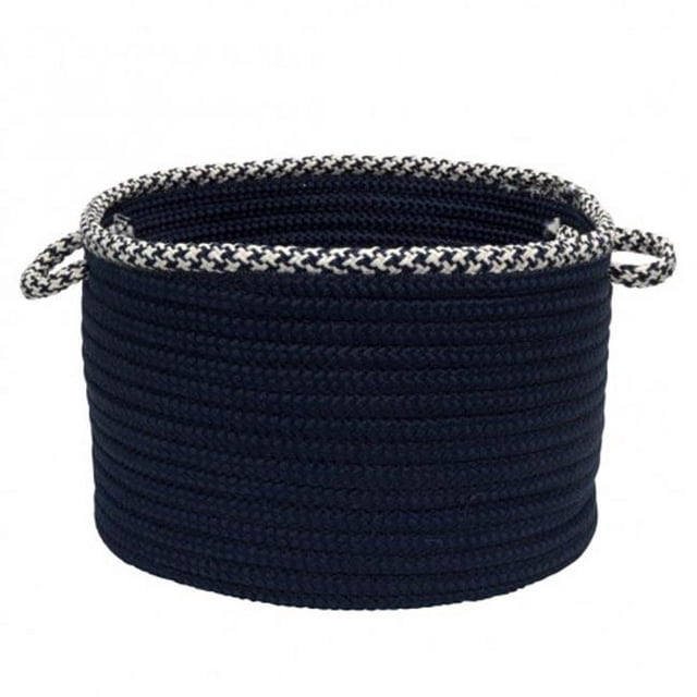 Hounds-tooth Bright Edge - Navy 14''x10'' Basket