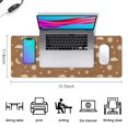 thumbnail image 5 of Long Mouse Pads for Desk,Brown Sun Moon Cloud Star Pattern Desk Mats on Top Of Desks, Desk Mouse Pad Extra Large with 3mm Non-Slip Base and Stitched Edge for Gaming,Office,Work,Home 31.5"x11.8", 5 of 6