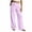 Purple, variant on hoksml Women's Polka Dot Wide Leg Pants Fold Over Drawstring High Waist Casual Everyday Trousers