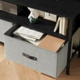 thumbnail image 4 of EDTara 55 Inch Tv Stand Dresser, Media Console Table With Two Fabric Drawers and Open Shelf for Entertainment Needs, 4 of 7