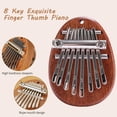 thumbnail image 2 of Symmetry Finger Thumb Piano, 8 Key Exquisite Finger Thumb Piano, Finger Thumb Piano, Mini Thumb Piano, Kalimba 8 Key Exquisite for People of All Ages and Music Lovers 2PCS,Multicolor,H, 2 of 7