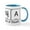 White/Blue Inside, variant on CafePress - Ninja The Element Of Stealth - 11 oz Ceramic Mug - Novelty Coffee Tea Cup