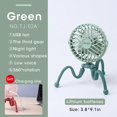 thumbnail image 1 of Mini ventilador de cochecito con Clip para bebé, pequeño ventilador portátil recargable y de mano, ventilador de refrigeración USB para viajes, asiento de coche, Camping Fivean unisex, 1 of 2