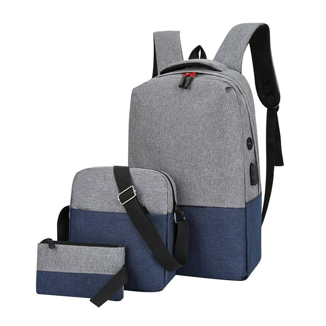 Xihbxyly Mochila Informal, Espaciosa, Correas de Hombro Acolchadas y Ajustables, de Nailon Ligero, Ideal para La Escuela y Viajes, Juego de 3, Tamaño 42 X 29 X 13 Cm.