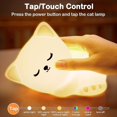 thumbnail image 2 of Niños, lindo gato, Led Silic Touch/control remoto, sueño recargable para niños Teena, 2 of 4