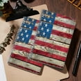 thumbnail image 5 of Spiral Notebook,College Ruled Journal,8.26" x 5.71" 50 Sheets/100 Pages,2 Pack - Vintage American Flag Painted on Old Wooden Wall, 5 of 7