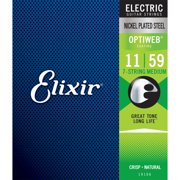 Elixir 7-String Electric Guitar Strings, OPTIWEB, Medium (.011-.059)