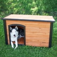 thumbnail image 4 of Precision Pet Products Extreme Outback Log Cabin All Weather Outdoor Dog House, Large for Dogs Up To 95 lb, Natural Wood, 4 of 6