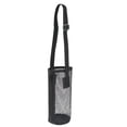 thumbnail image 2 of Water Bottle Holder with Adjustable Strap, Mesh Zipper Water Bottle Pouch, Transparent Insulated Cup Carrier for 40oz Tumblers, Lightweight Portable Hydration Pack for Gym,Black, 2 of 4