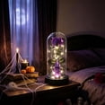 thumbnail image 5 of Eliaeconx Lighted Halloween Ghost Figurine, Holding Spooky Rose, LED Pumpkin Base for Tabletop, Spooky House, Indoor Party Decor, 5 of 6