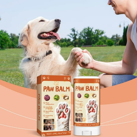 

Pets Paw Soother & Dog Snout Balm with Rosemary & Olive Oil - Naturally Derived Dog Lotion for Dry Nose and Paws Moisturizer Restores Cracked Dog Paw Pads Nose Balm for Dogs Dog Paw Balm