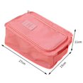 thumbnail image 3 of Bolsa para zapatos de almacenamiento de cosméticos de viaje impermeable a prueba de polvo para acampar (rosa) Likrtyny Para Estrenar, 3 of 7