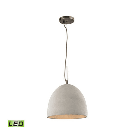 - Pendants 1 Light LED With Black Nickel Finish Medium Base 12 inches 9.5 Watts - World of Lamp