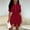 Red, variant on Dolkfu Collared Dresses for Women Dressy Casual Mini Black Irregular High Low Hem Short Sleeve Shirt Dress Modern Refined Slim Solid Dresses Black,L