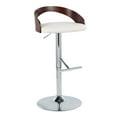 thumbnail image 4 of Grotto Adjustable Bar Stool, Chrome Bar Stools, Bar Chairs, Swivel Bar Stools, Bar Stools Set of 2, 4 of 6