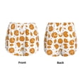 thumbnail image 5 of Lsque Yellow Biscuit Printed Women's Running Shorts with Liner Pockets,Elastic Quick Dry Workout Athletic Gym Yoga Shorts,Womens High Waist Shorts-XX-Large, 5 of 9