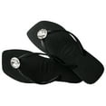 thumbnail image 4 of Havaianas for Women - Slim Square Centenary Diamond Flip Flops - Black - 11/12, 4 of 5