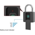 thumbnail image 5 of Candado de huella digital grande con llaves, candado de llave impermeable para exteriores, autorización remota a través de la aplicación del teléfono, registro de desbloqueo, tipo C ER, 5 of 5