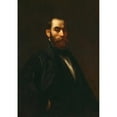 thumbnail image 2 of Eastman Johnson 18x24 Gold Ornate Framed and Double Matted Museum Art Print Titled - Worthington Whittredge (1854), 2 of 4