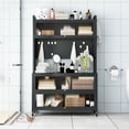 thumbnail image 2 of Kitchen Metal Cabinet - 12.01 In. Package Height, 41.73 Depth, 250kg Bearing, Smooth Pull With Lockers Storage Shelves In 17.32 Width, 64.42, 2 of 5