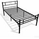 thumbnail image 2 of Cama Individual con Cabecera, Base para Cama Individual de Acero, Estructura ResistenteFácil Montaje Negro, 2 of 2