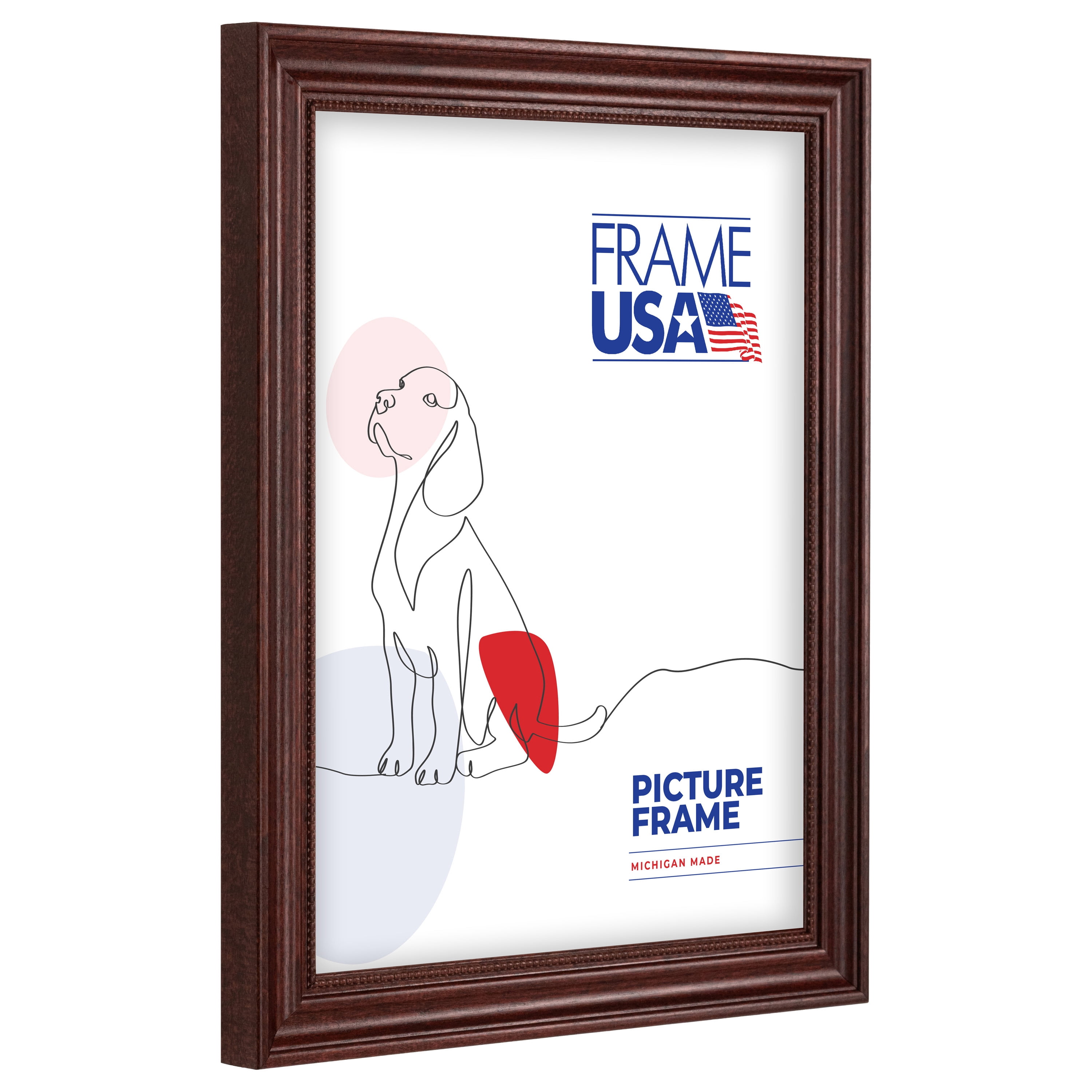 Boardroom Cherry with Cherry Bead 18x24 Inch Picture Frame