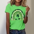 thumbnail image 3 of Otvok Summer Patricks Blouses Women'S St. Patrick'S Day Short-Sleeve Round-Neck Pullover Casual Tops, 3 of 6