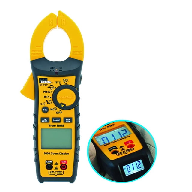 Pinza amperimétrica IDEAL 61-757 600A AC/DC TRMS TightSight