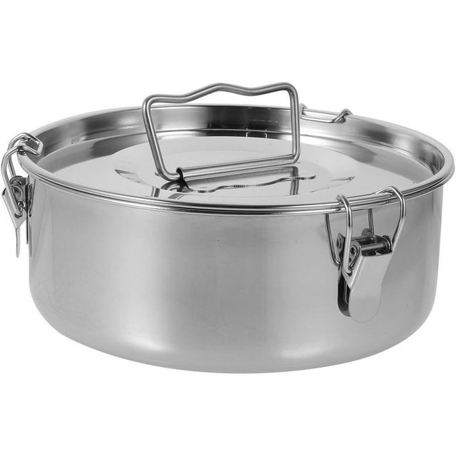 Dsseng Stainless Steel Steamer Pan with Lid Multi-Layer Stackable Container for Dumplings Vegetables Meal Prep - Dishwasher-Safe Kitchen Cookware & Storage Solution