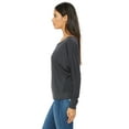 thumbnail image 4 of Bella + Canvas Ladies' Flowy Long-Sleeve Off Shoulder T-Shirt - 8850, 4 of 4
