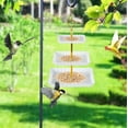 thumbnail image 6 of 10-Inch Hanging Glass Bird Bath, Hummingbird Feeder with Rust-Proof Chains, Garden Yard Decoration, Easy-Clean Shallow Bowl for Outdoor Bird Attraction, 6 of 6