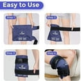 Knee/Arm Ice Pack Wrap for Pain Relief Reusable Gel Ice Wrap for Arm