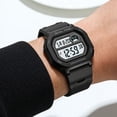 thumbnail image 5 of Quartz Digital Sports Watch Alarm Chronograph Waterproof Luminous Timer Multi Function Durable Shock Resistant Easy Setup, for Running Gym Hiking Camping Outdoor Sports School Study Daily Wear, 5 of 5