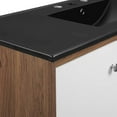 thumbnail image 6 of Modway Transmit 48" Wall-Mount Bathroom Vanity in Walnut Black, 6 of 10