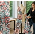 thumbnail image 5 of Soimoi Cotton Cambric Fabric - Patchwork Print - Green - 56" Wide, Soft Lightweight Fabric by 2 Yard for Kurtas, Dresses, Baby Clothes, Linings, Quilting & Embroidery Base, 5 of 6